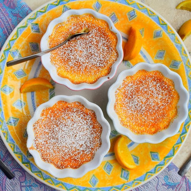 Individual Lemon Layer Puddings (self saucing lemon pudding recipe) SoCook