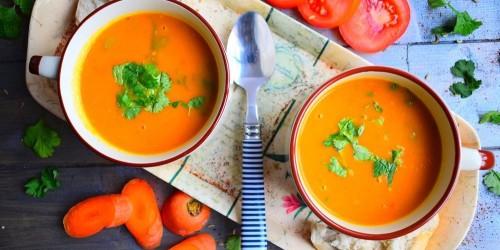 Veggie Carrot and Coriander Soup