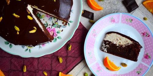 Chocolate Orange and Pistachio Cake