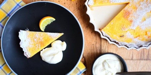 French style lemon tart recipe with creme fraiche