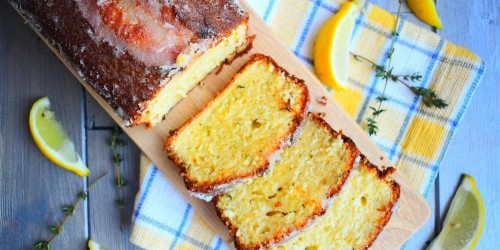 Lemon and Thyme Drizzle Cake