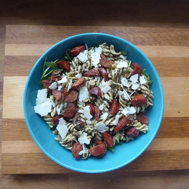 Chorizo tapenade Pasta Salad Spanish Recipe SoCook